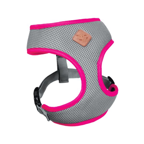 Active Soft Walking Harness - Silver & Pink